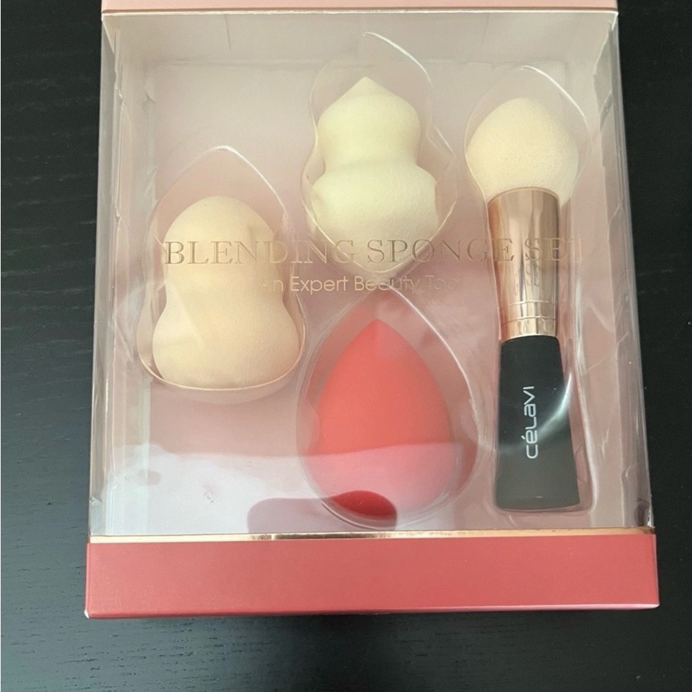 Celavi Blending Sponge Set New Sealed 4 Pack Makeup Blending Sponge